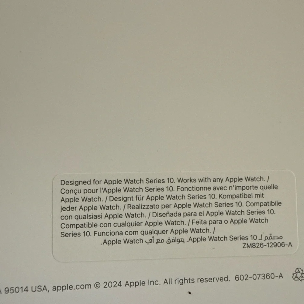 Genuine OEM Apple Watch Sport Band 42mm M/L Starlight